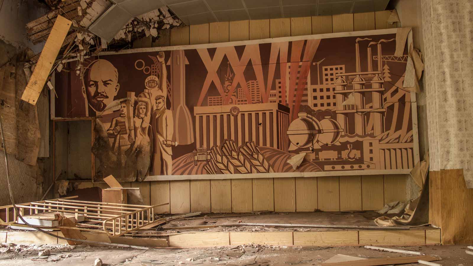 Lenin Bild Lost Places Brandenburg