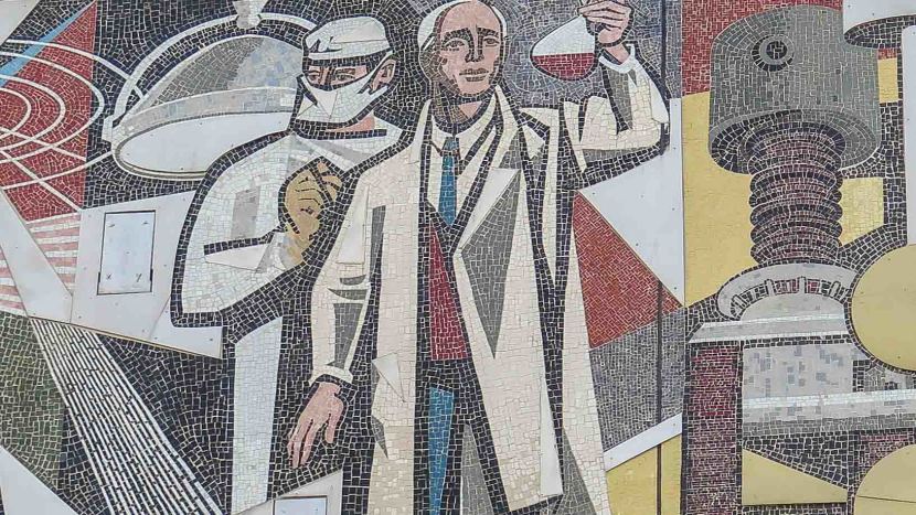 Walter Womacka Mosaik Haus des Lehrers Berlin